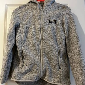 LL bean full zip hoodie pewter
